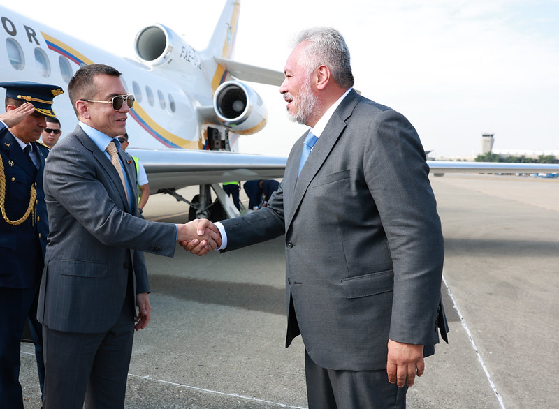 El presidente Daniel Noboa arribó a Colombia este 7 de agosto. Foto: Presidencia