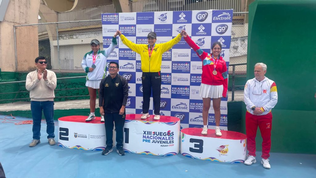 Alejandra Almeida ganó la medalla de bronce en singles damas de tenis. Foto: El Mercurio