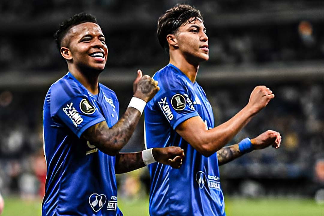 Keny Arroyo celebra gol de Cruzeiro. Foto: Cruzeiro