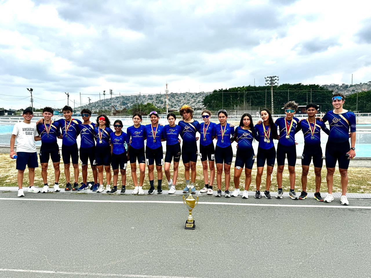 Azuayos celebran campeonato nacional de patinaje. Foto: Cortesía