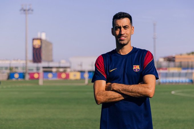 Sergio Busquets en su presentación en el Barca B. Foto: FC Barcelona
