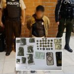 Omar A. A. C., de 22 años, está detenido y es investigado por el presunto delito de tenencia ilegal de droga. /Cortesía