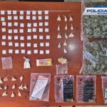 La Policía Nacional realizó un operativo contra el almacenamiento y comercialización de droga en Paccha, Cuenca. Foto: Policía