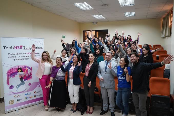 En Tungurahua ya se realizó el programa de liderazgo TechHER Foto: Fondo Innovación
