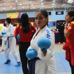 Cristhel Moncada gana la medalla de oro en karate en los Juegos Nacionales Prejuveniles. Foto: Cortesía