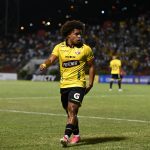 Erick Mendoza en partido de Barcelona SC. Foto: API