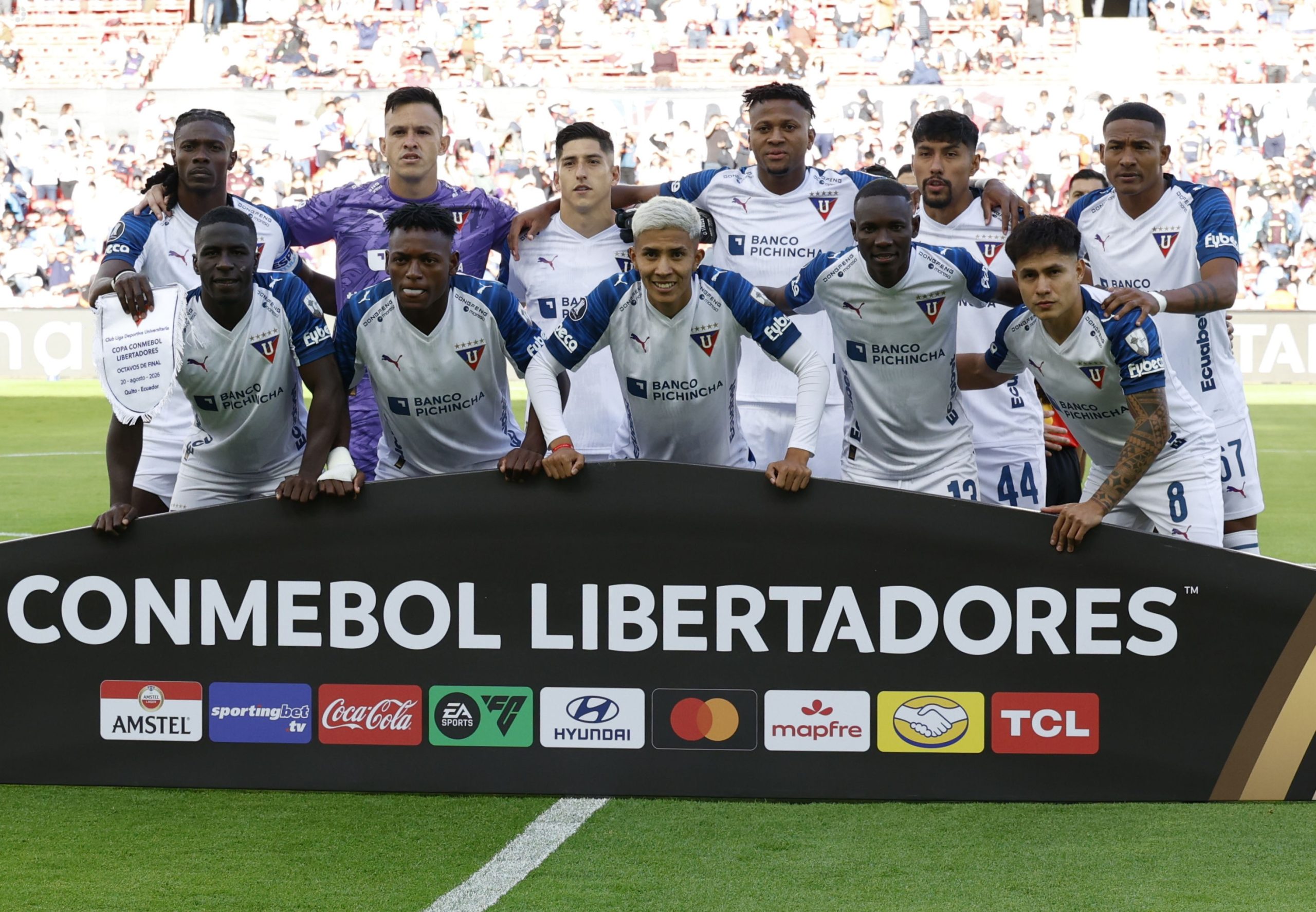 Equipo titular de Liga de Quito en Libertadores. Foto: API