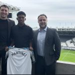 Johan Martínez es presentado como jugador del Newcastle. Foto: Newcastle