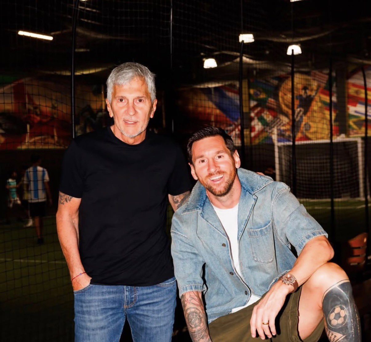 Lionel Messi junto a Jorge Messi. Foto: Lionel Messi
