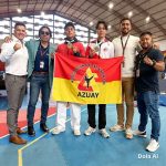 Azuayos luego de la competencia en Ibarra. Foto: Cortesía