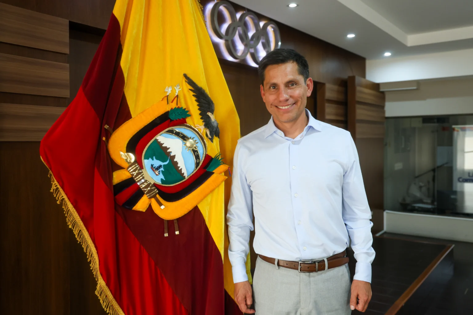 Jefferson Pérez el nuevo presidente del Comité Olímpico Ecuatoriano. Foto: COE