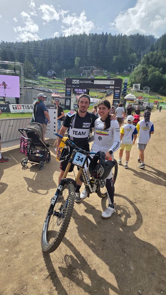 Rafaela Roldán al clasifcar quinta a la final del Mundial. Foto: Cortesía
