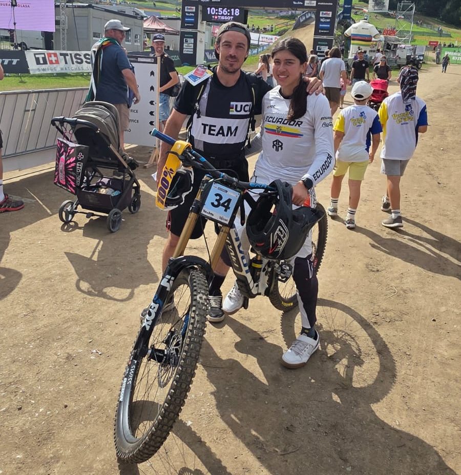Rafaela Roldán al clasifcar quinta a la final del Mundial. Foto: Cortesía