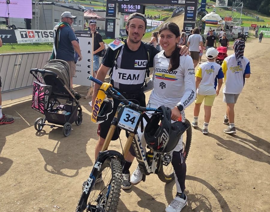 Rafaela Roldán al clasifcar quinta a la final del Mundial. Foto: Cortesía