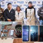 Tres ciudadanos, un hombre y una mujer, almacenaban y vendían droga en una vivienda en el sector de Cristo Rey, en Cuenca. /Cortesía