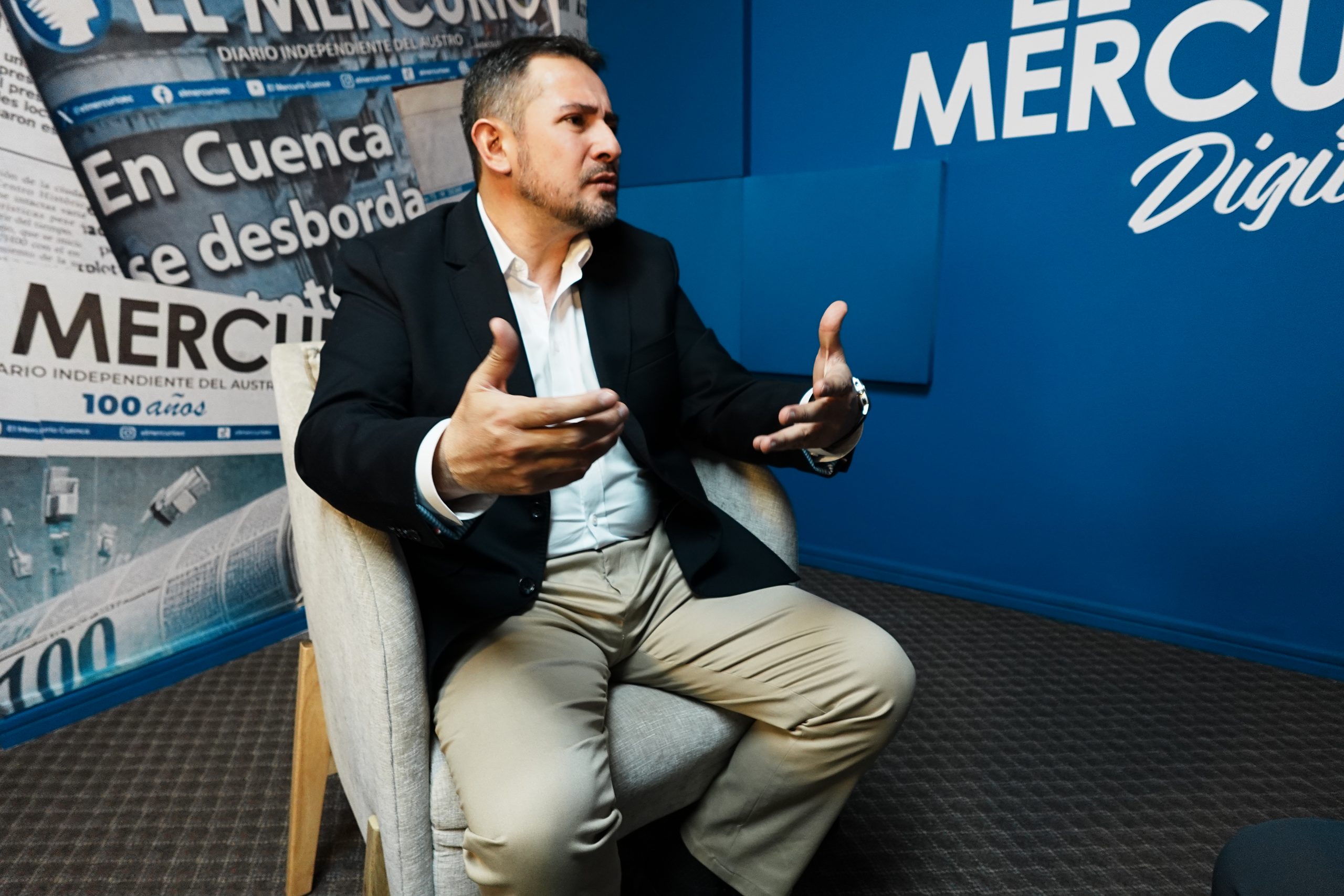 Juan Pablo Riquetti es candidato a la Alcaldía de Cuenca por el Partido Sociedad Patriótica (PSP) (Lista 3).