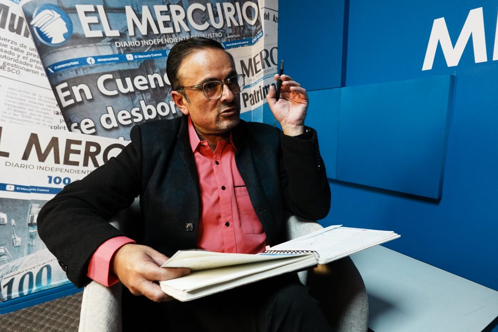 Paúl Carrasco, candidato a la Alcaldía de Cuenca, por la alianza “Cuencano como Vos”