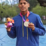 David Farinango consiguió la primera medalla para Ecuador en los Juegos Sudamericanos Santa Fe 2026. /COE