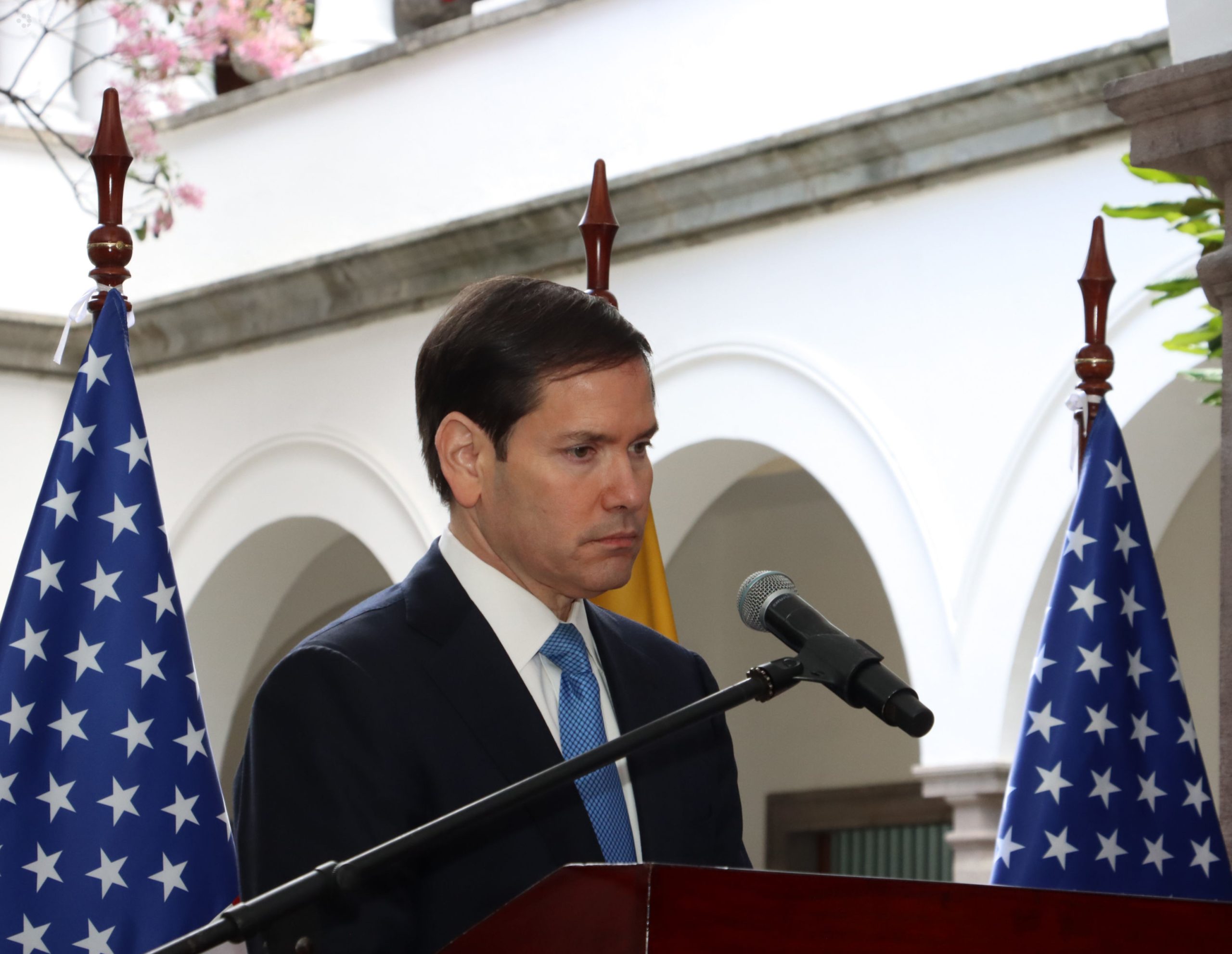 Marco Rubio, quien ya estuvo en Ecuador hace un año, volverá a reunirse con el presidente Noboa. Foto: API