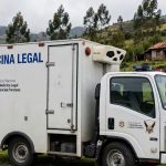 Personal de la Dinased investiga el hallazgo de un cadáver dentro de una vivienda en Chobshi, sector del cantón Sígsig. /Cortesía
