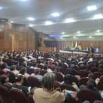 La exlíder sindical, Rosa Argudo, reapareció durante la Asamblea General del Siduoiess, desarrollado en Cuenca el 25 de septiembre de 2026. /Cortesía