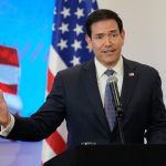 Marco Rubio estuvo en Colombia el 8 de septiembre. Foto: AFP