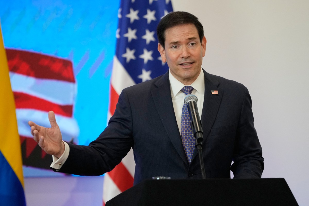 Marco Rubio estuvo en Colombia el 8 de septiembre. Foto: AFP