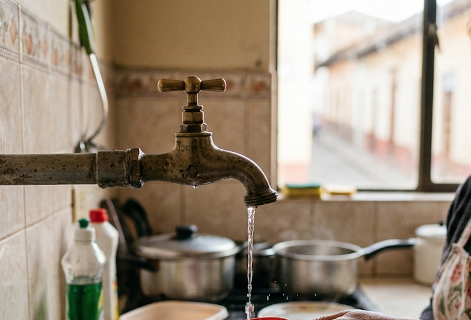 Un corte de agua se prevé para el jueves en tres sectores de la parroquia Paccha, este jueves. /Cortesía