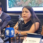 Marisol Peñaloza, alcaldesa subrogante de Cuenca, dio declaraciones sobre el pedido de Fiscalía de convocar a audiencia de formulación de cargos contra Cristian Zamora. /EL MERCURIO