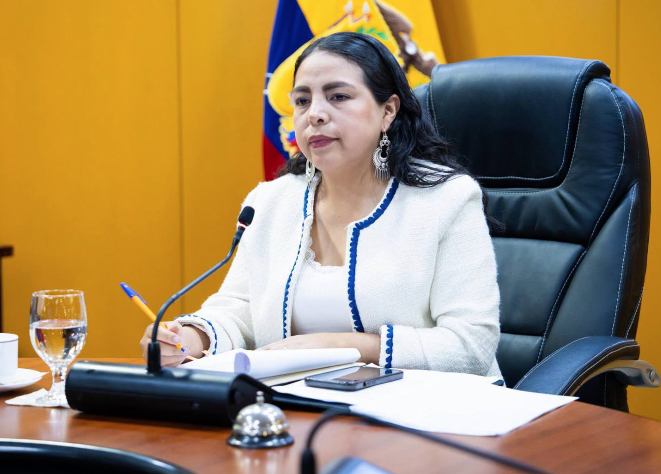 El Municipio de Cuenca emitió un comunicando, negando que la alcaldesa subrogante, Marisol Peñaloza, haya recomendado un nombre para que asuma la viceprefectura del Azuay. /EL MERCURIO