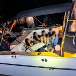 Un grupo de migrantes fue detenido en una embarcación en la costa de Florida.