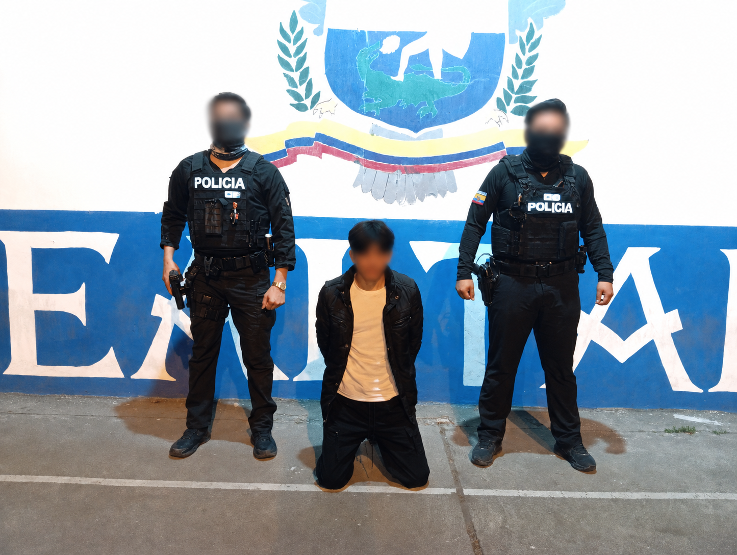 La Unase detuvo a un sujeto en Cuenca que está acusado de extorsionar. Foto: PN