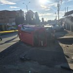 Un accidente se registró este 25 de septiembre en la avenida Enrique Arízaga Toral y Francisco Cisneros.