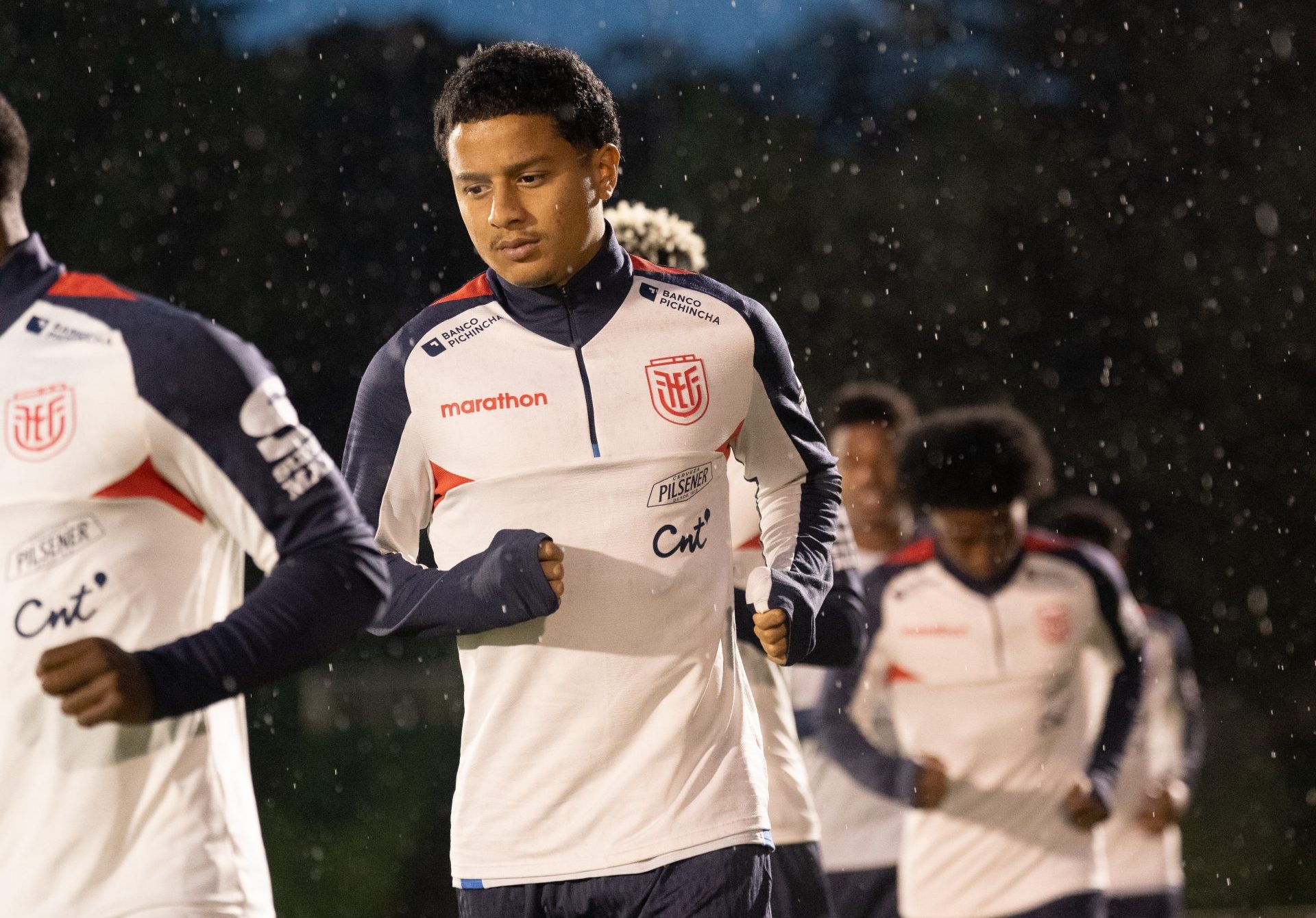 Anthony Valencia en el entrenamiento de Ecuador. Foto: La Tri