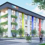 Imagen referencial de la residencia universitaria que espera construirse en el Campus Yanuncay de la Universidad de Cuenca. /Cortesía