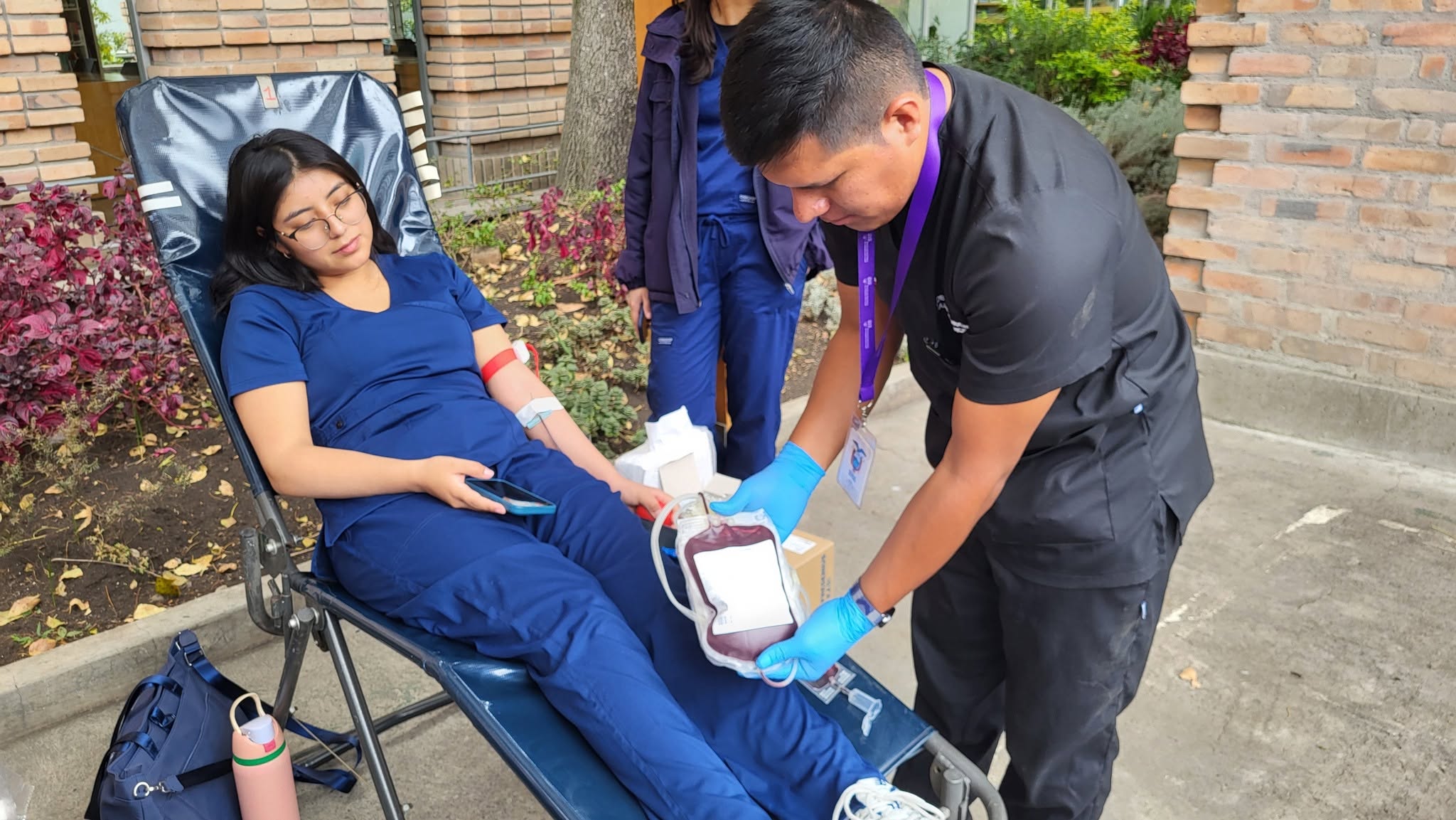 Donación de sangre.