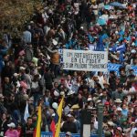 El 16 de septiembre de 2025 se llevó a cabo el denominado Quinto Río, una marcha por el agua y contra la minería en zonas de recarga hídrica. /EL MERCURIO