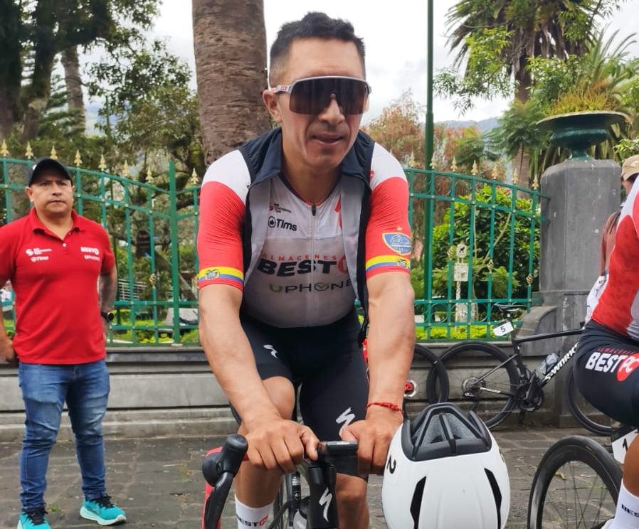 Bayron Guamá se quedó con la primera etapa de la Vuelta a Ecuador. Foto: El Mercurio