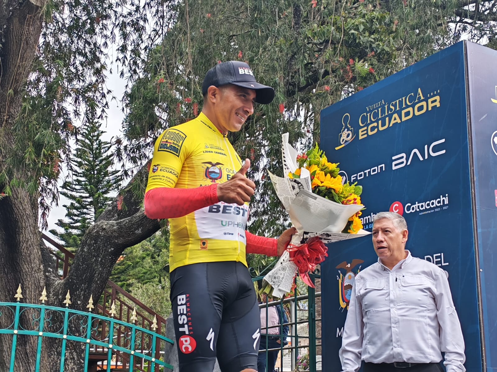 Bayron Guamá, ciclista ecuatoriano