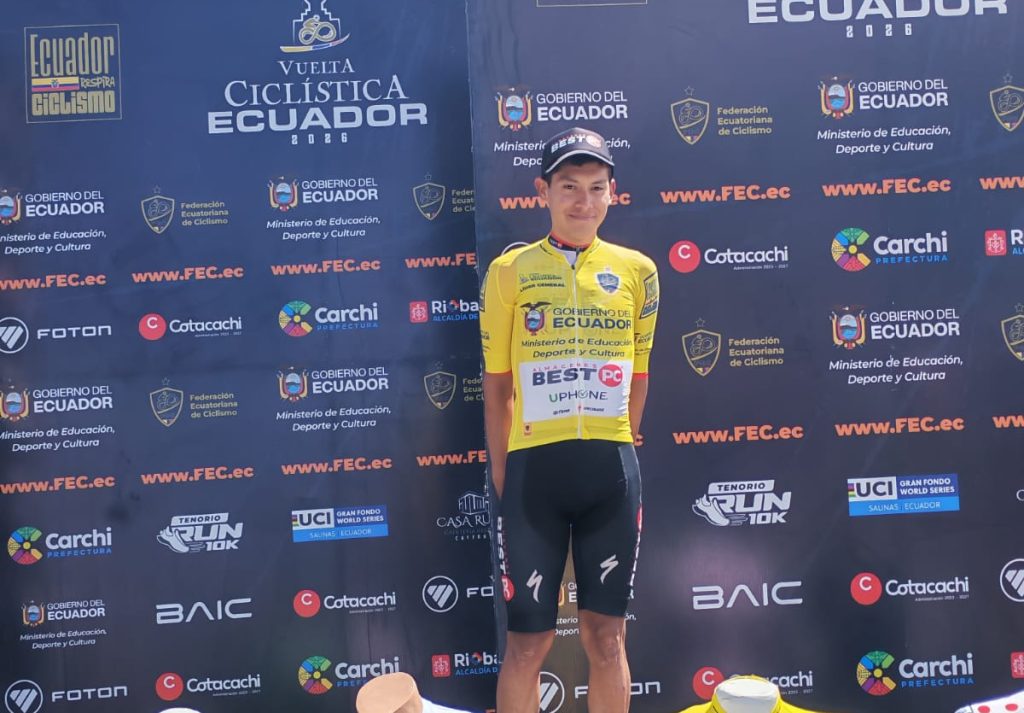 Héctor Álvarez es el nuevo campeón de la Vuelta al Ecuador. Foto: El Mercurio