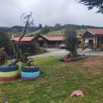 En la casa de Richard Carapaz, se construyó un restaurante.