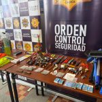 Armas decomisadas en operativos de la Guardia Ciudadana.