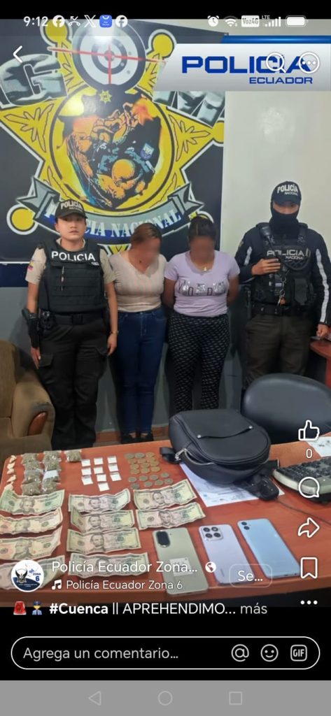 Dos detenidas en Cuenca