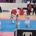 Karatecas durante su competencia. Foto: Cortesía
