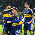 Miguel Merentiel festeja triunfo de Boca Juniors. Foto: Sudamericana