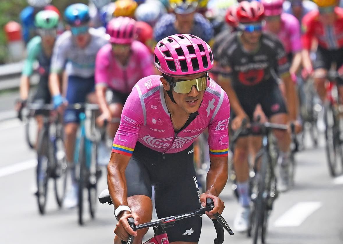 Richard Carapaz en la Vuelta a España. Foto: Richard Carapaz