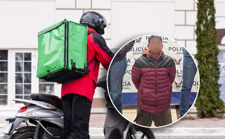 Jean Carlos P. fue sentenciado por traficar drogas bajo la fachada de delivery en Cuenca. /Cortesía