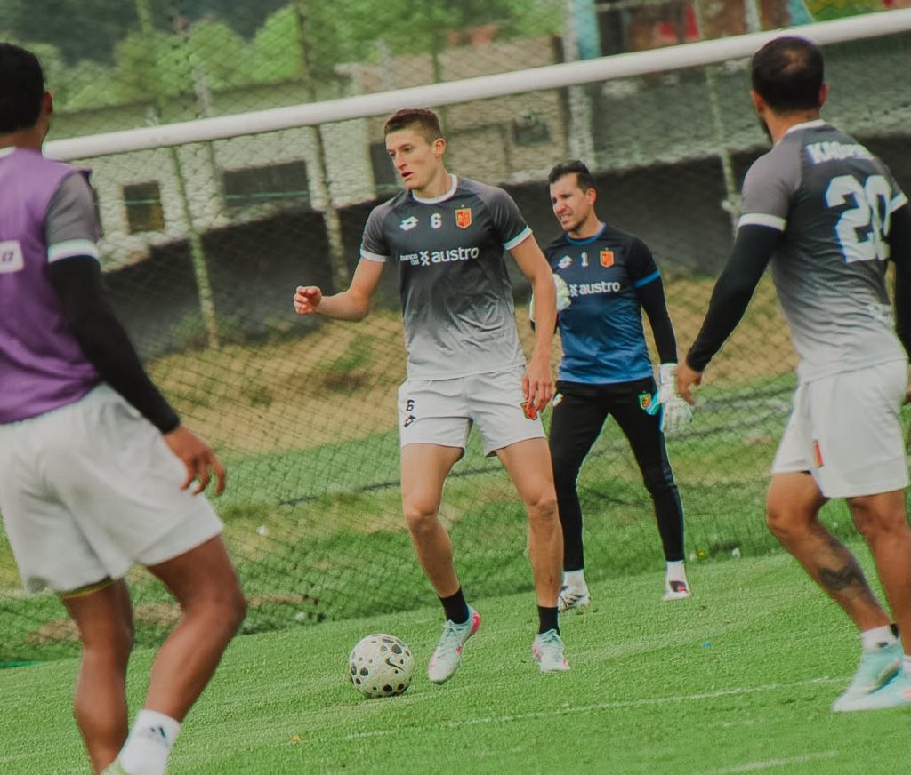 Entrenamiento del Deportivo Cuenca