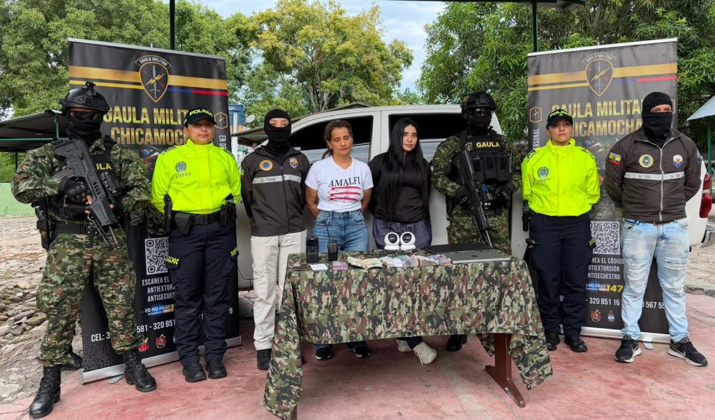 La esposa e hija de alias Fito fueron detenidas en Colombia el pasado 27 de septiembre. Foto: X