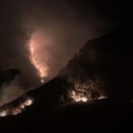Un grave incendio forestal se presentó en el sector el Tahual, perteneciente a la parroquia San Cristóbal, cantón Paute. /Cortesía